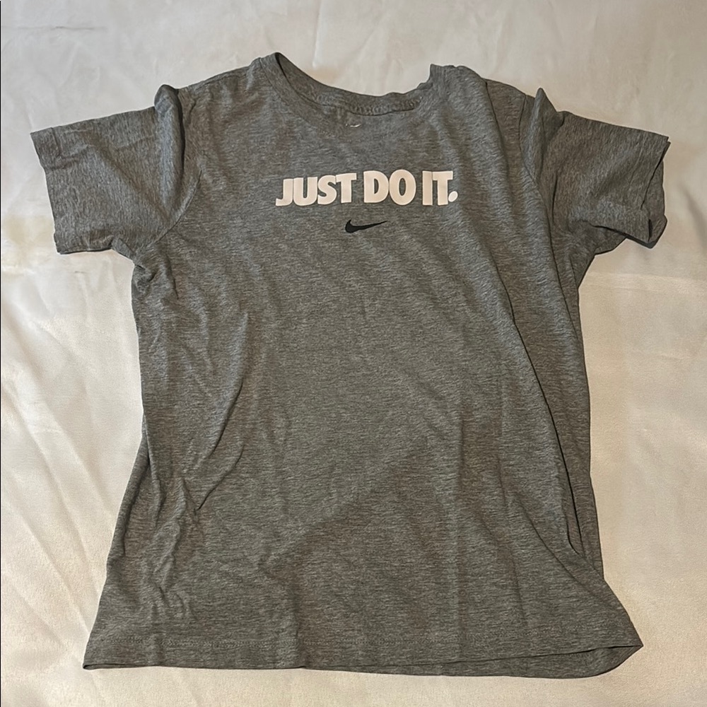 Nike Gray Short Sleeve Tee Just Do It